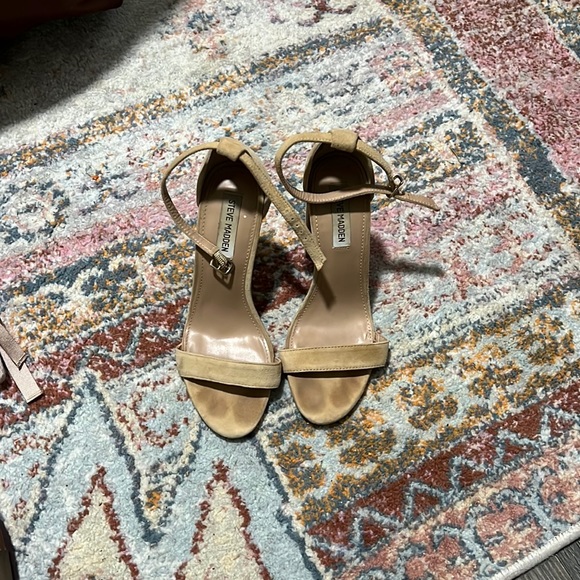 Steve Madden Suede Ankle Strap Sandal - Picture 1 of 4